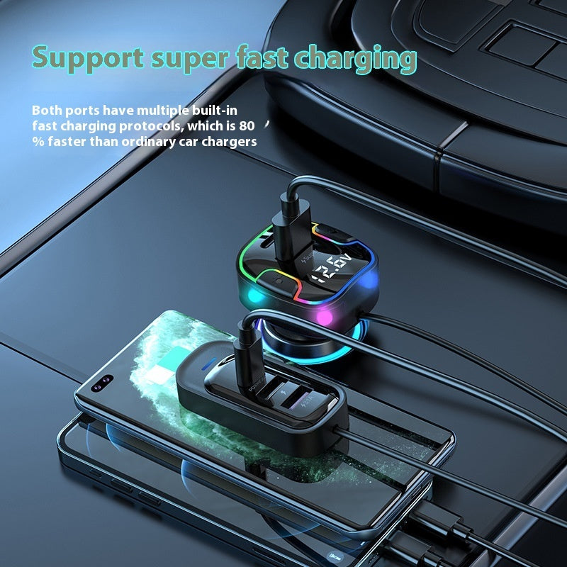 Front And Rear Car PD Fast Charging Multi-interface Charger Vehicle DealSniper.net