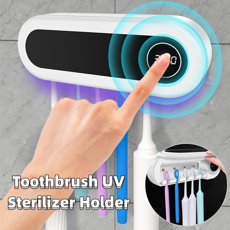 Wall Mounted Toothbrush Holder Smart Toothbrush UV Sterilizer House DealSniper.net
