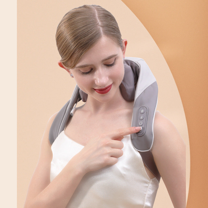 Household Hot Compress Kneading Cervical Massage Shawl Health DealSniper.net