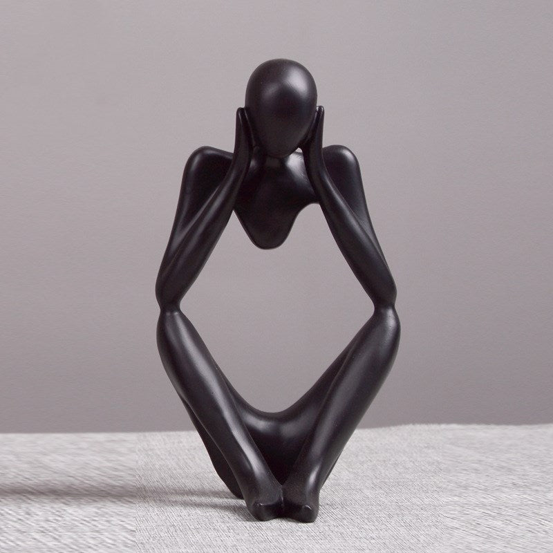 Sculpture Small Ornaments Resin Statue Home Crafts Home Decoration Home DealSniper.net 3Black