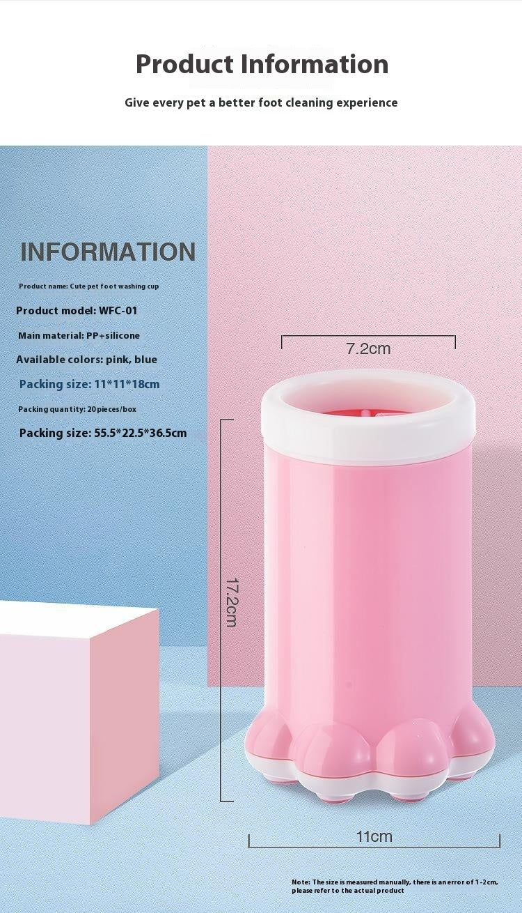 Dog Cleaning And Beauty Tools Portable Pets Dog's Paw Pets Gym From House Pink