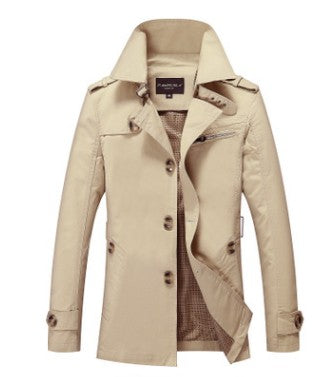 Windbreaker Jacket Coat Men DealSniper.net Light Khaki 3XL