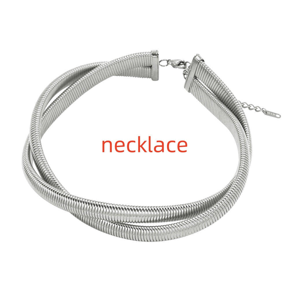 Personalized Design New Bracelet Necklace For Women Jewelry Gym From House 12mm Steel Collar
