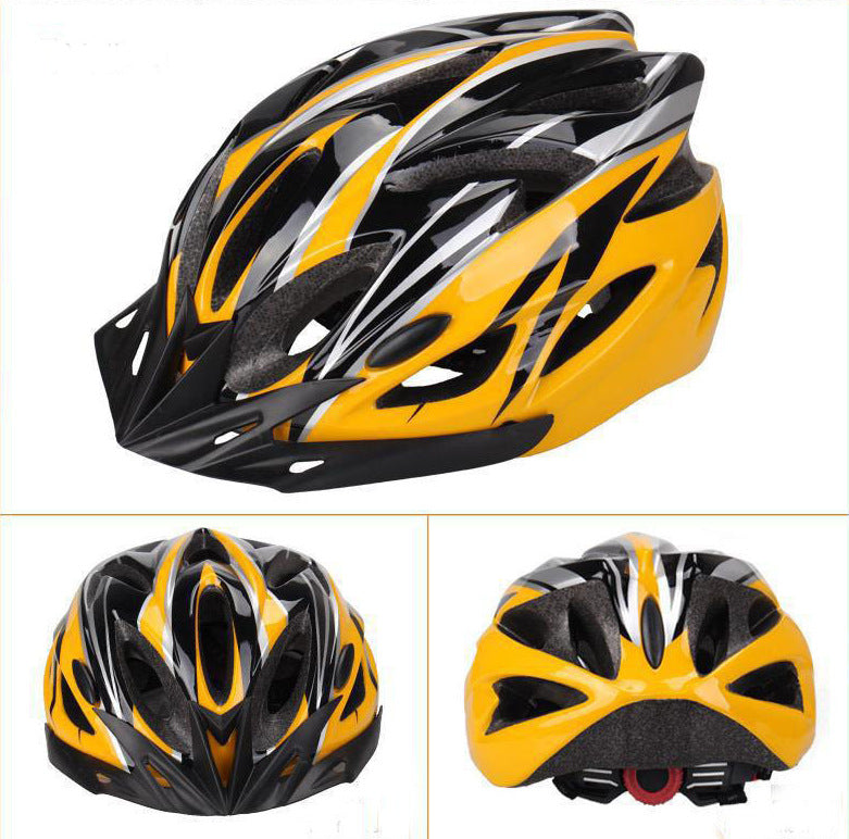 Bicycle helmet roller skating child helmet hard hat Sports dealsniper-net Yellow black One size