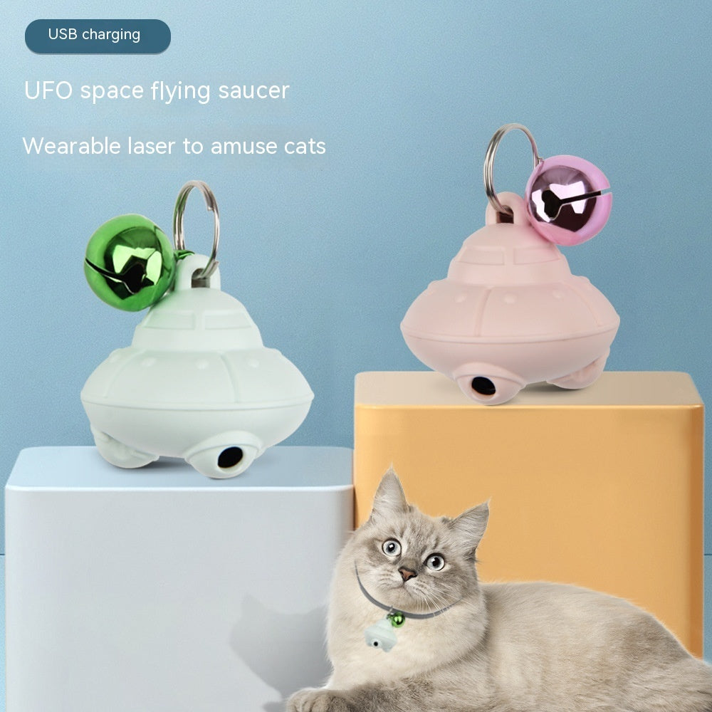 Cat Self-Hi Toy Flying Saucer USB Charging Pets DealSniper.net
