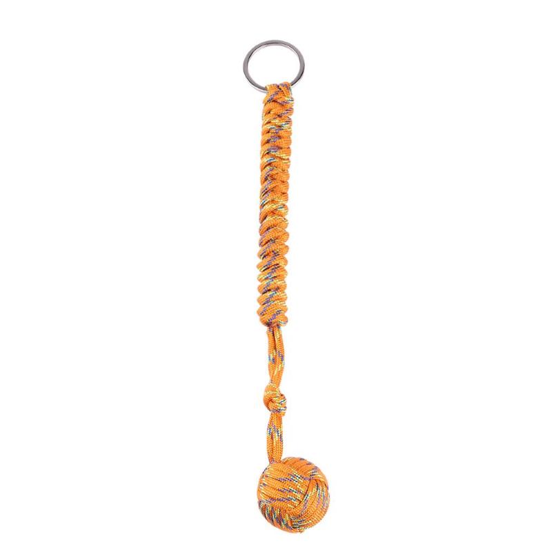 Outdoor Seven Core Umbrella Rope Climbing Survival Key Chain Outdoor DealSniper.net 2PC Orange