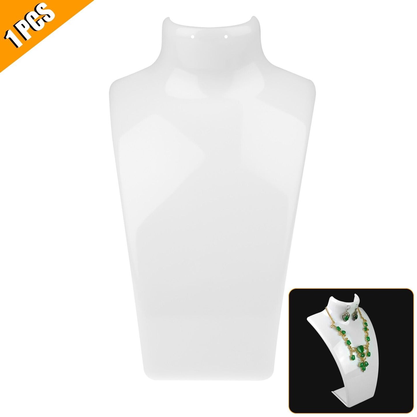 Acrylic Display Stand Necklace Pendant Bust Mannequin Earring Jewelry Chain Show Jewelry DealSniper.net