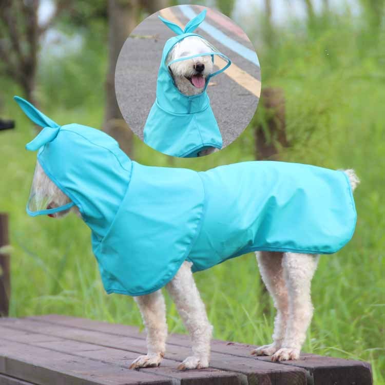 Transparent Brim Waterproof PU Dog Raincoat Pets DealSniper.net