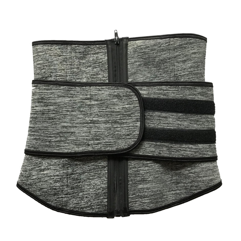 sports belts fitness girdle abdomen corset belts belt waist corset sweat belt Sports DealSniper.net 3XL Double Straps Grey