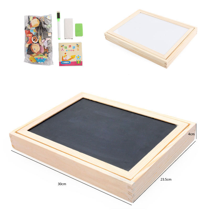 Multifunctional Magnetic Kids Puzzle Drawing Board Educational Toys Learning Wooden Puzzles Toys For Children Gift Kids DealSniper.net
