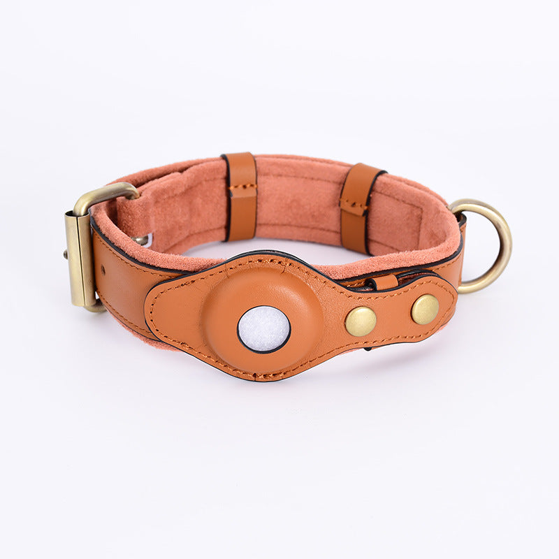 Tracker GPS Protective Case Pet Dog Anti-Lost Collar Pets DealSniper.net Brown L