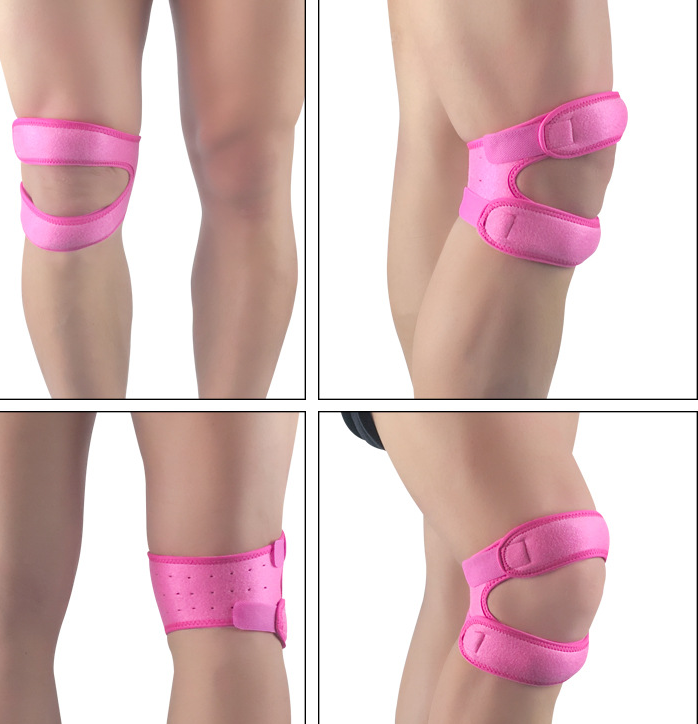 Professional Patella Band Sports Knee Support Shock Absorbing Compression Leggings Sports DealSniper.net Pink