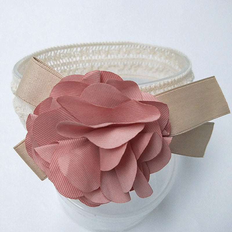 Baby lace headband Kids DealSniper.net Rose red