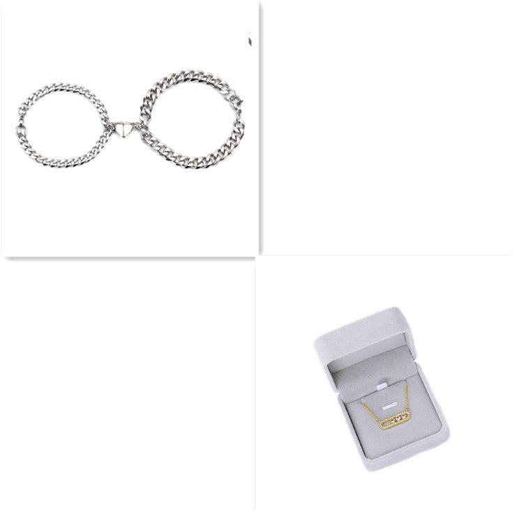 Love Magnet Attracts a Pair Of Male And Female Couple Bracelets Jewelry DealSniper.net A set