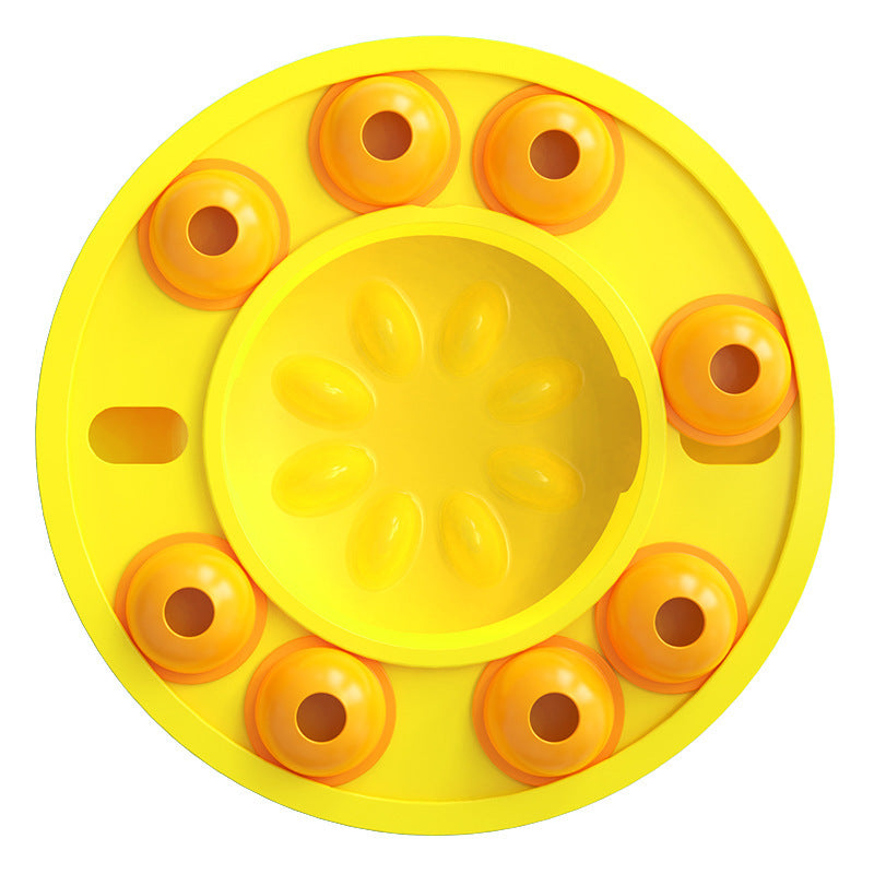 Train Pet Supply Turntable To Automatically Leak Food Pets Gym From House Yellow