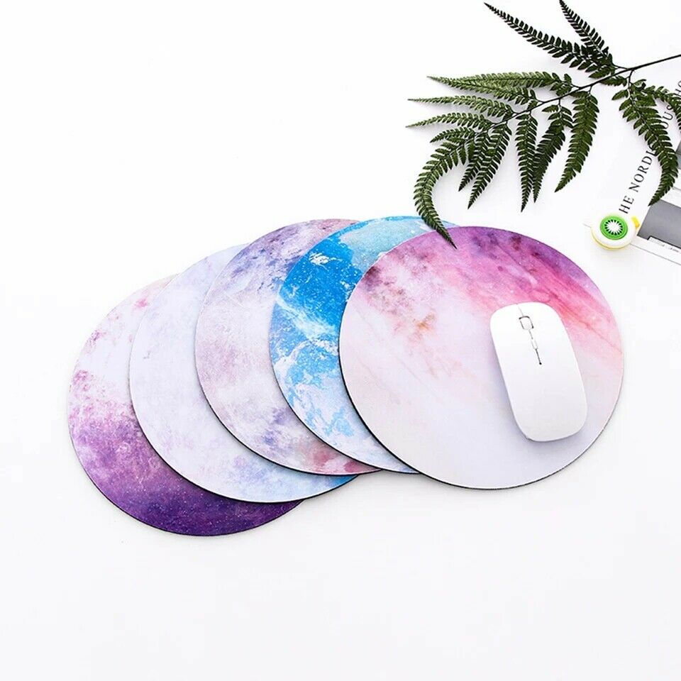 Space Round Mouse Pad PC Gaming Non Slip Mice Mat For Laptop Notebook Computer Gaming Mouse Pad Gadgets DealSniper.net
