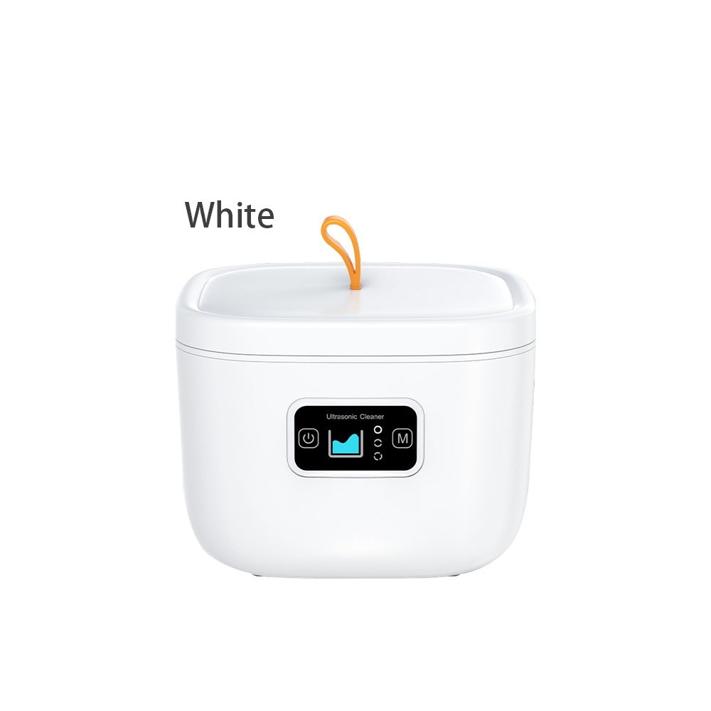 Household Ultrasonic Dentures Tooth Socket Watch Automatic Cleaning Machine Kitchen DealSniper.net White EU