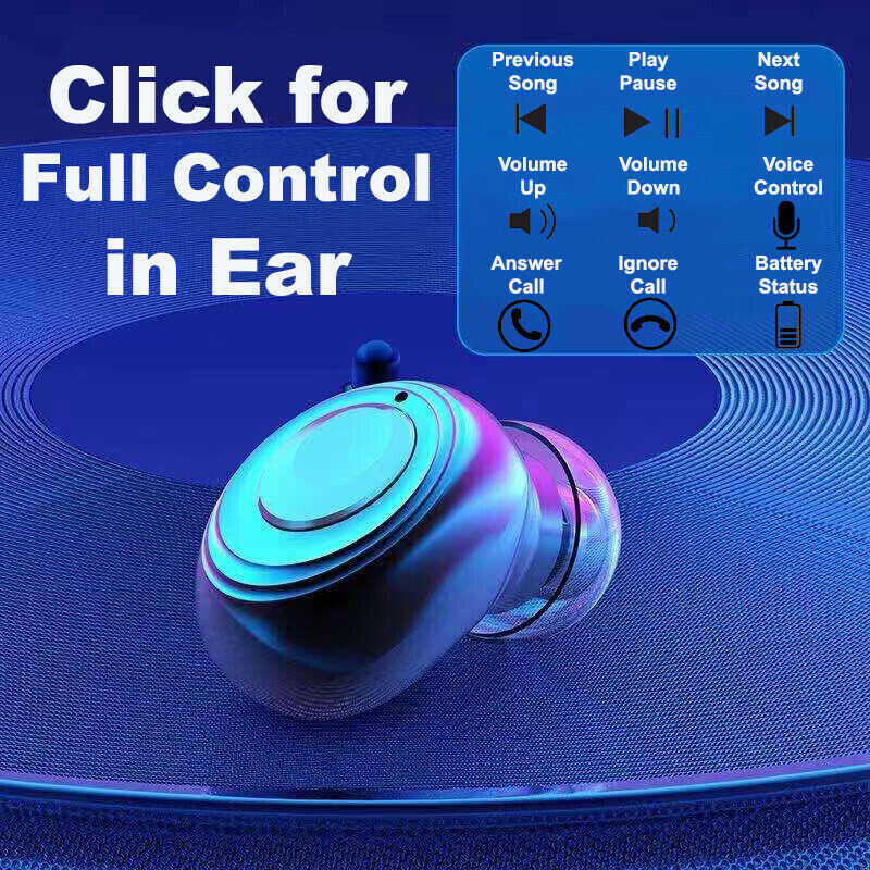 TWS Wireless Earbuds Bluetooth 5.0 Waterproof Headset Headphones Electronics DealSniper.net