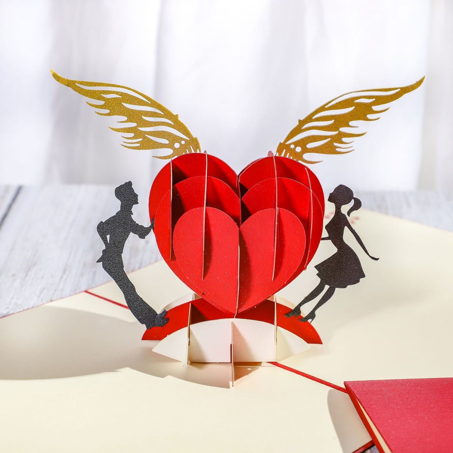 Valentine's Day Greeting Card Creative Handmade Holidays DealSniper.net Flying Love