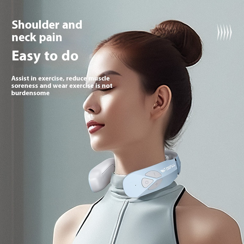 Electric Neck Massager EMS Pulse Rechargeable Gadgets DealSniper.net