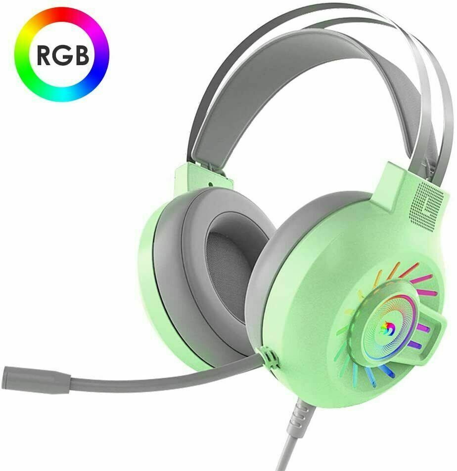 3.5mm Gaming Headset With Mic Headphone For PC Laptop Gadgets dealsniper-net Green