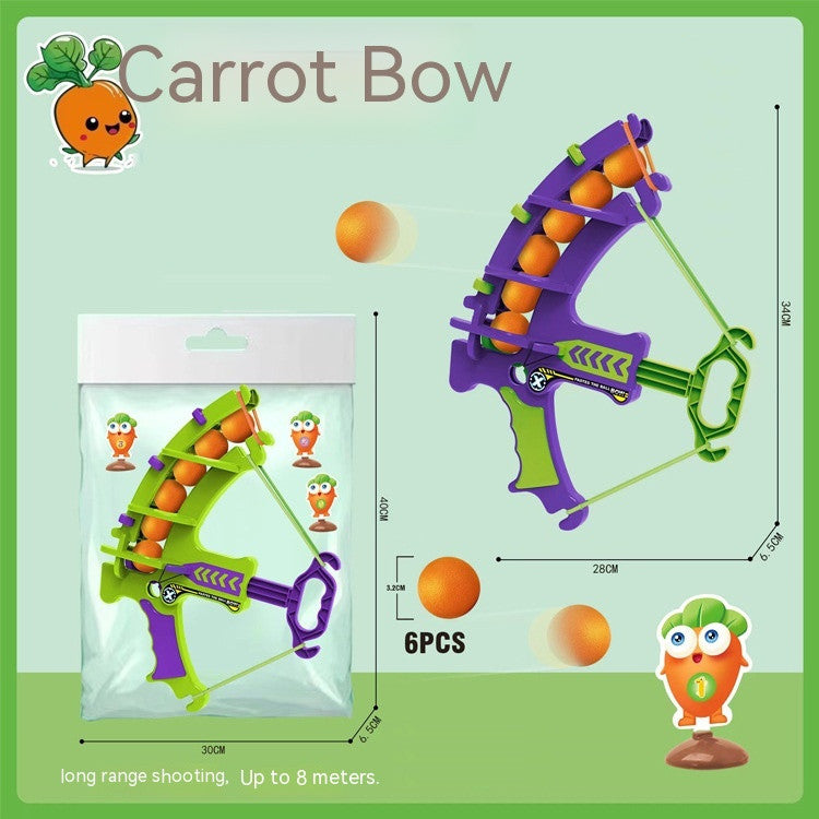 Children's Ejection Sticky Ball Radish Bow Toys Kids DealSniper.net