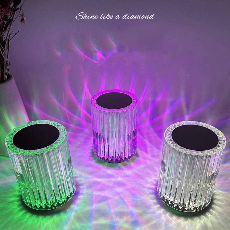 Crystal Lamp Table Lamp Atmosphere Creative Line Small Night Lamp Led Lights House DealSniper.net