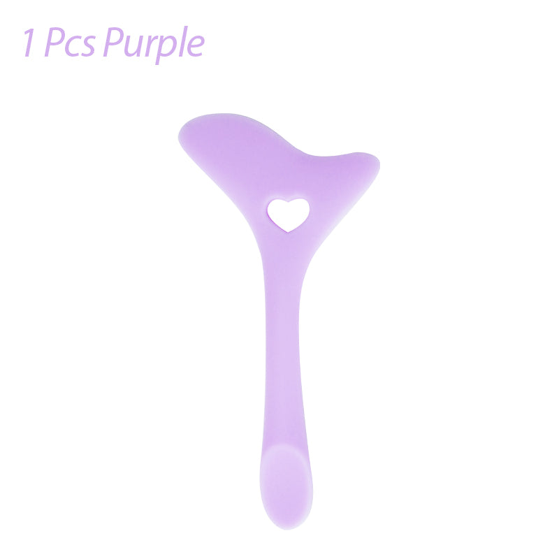Silicone Eyeliner Stencil Wing Tip Mascara Drawing Lipstick Aid Face Cream Applicator For Beginners Makeup Tool Eyeliner Stencils Silicone Winged Tip Eyeliner Aid Eyebrow Pencil Stencil Reusable Beauty DealSniper.net Purple