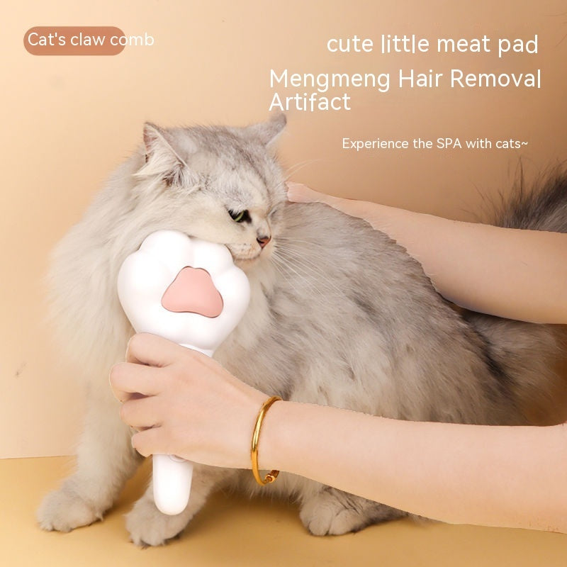 Pet Comb Massage One-click Hair Removal Comb Pets DealSniper.net Pet Comb White