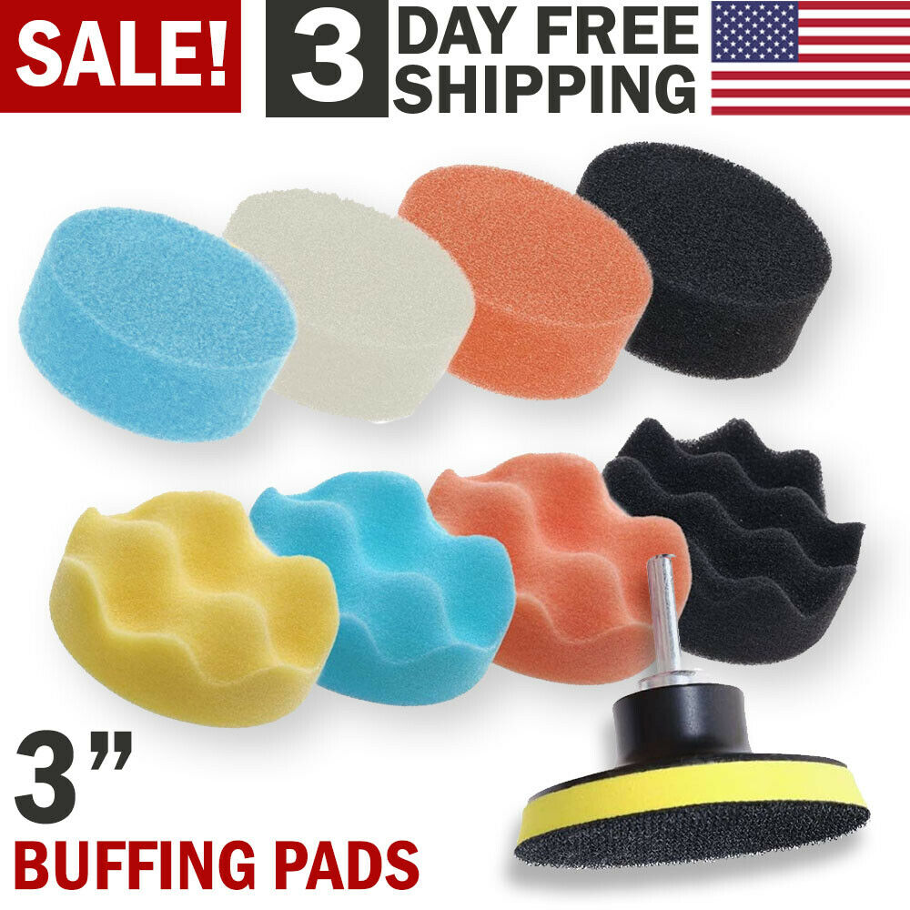 Car Buffing Pads Sponge Kit Polishing Set Bonnet Waxing Foam Seal Tool for Drill Vehicle DealSniper.net