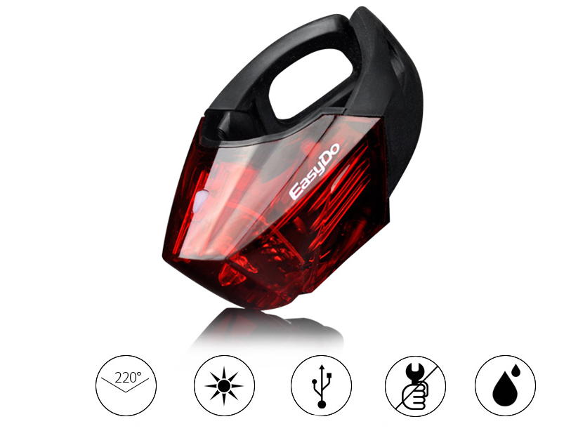 Bicycle Tail Light Safety Tail Light Night Riding Light Outdoor DealSniper.net