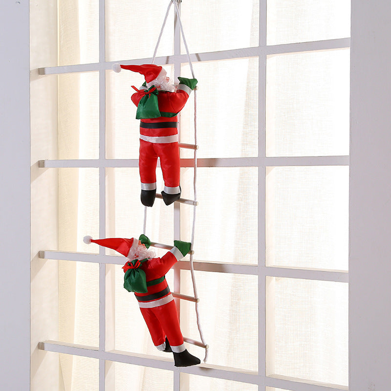 Christmas Ornaments Santa Claus Ladder Holidays dealsniper-net Two person ladder Santa Claus is 25cm long