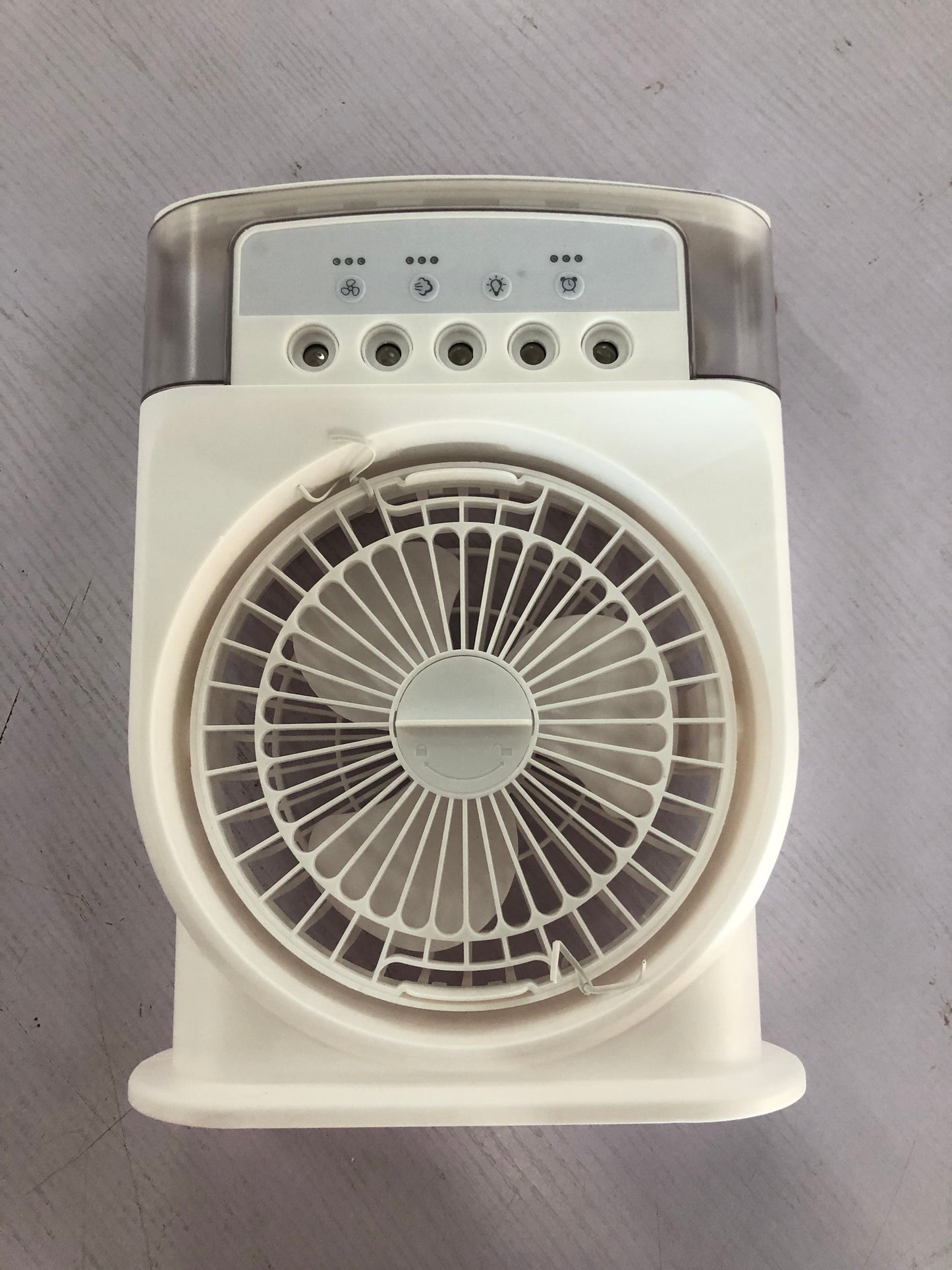 Portable USB Air Conditioner Cooling Fan With 5 Sprays House DealSniper.net White USB