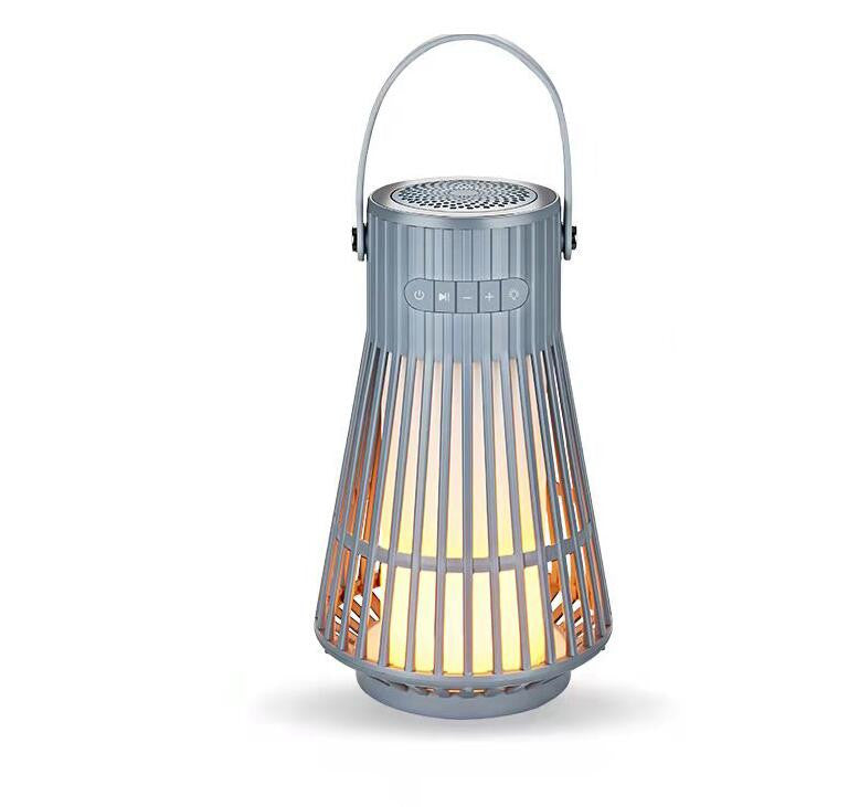 Nordic Retro Lantern Party Wireless Audio Breathing Atmosphere Light Outdoor DealSniper.net Grey USB