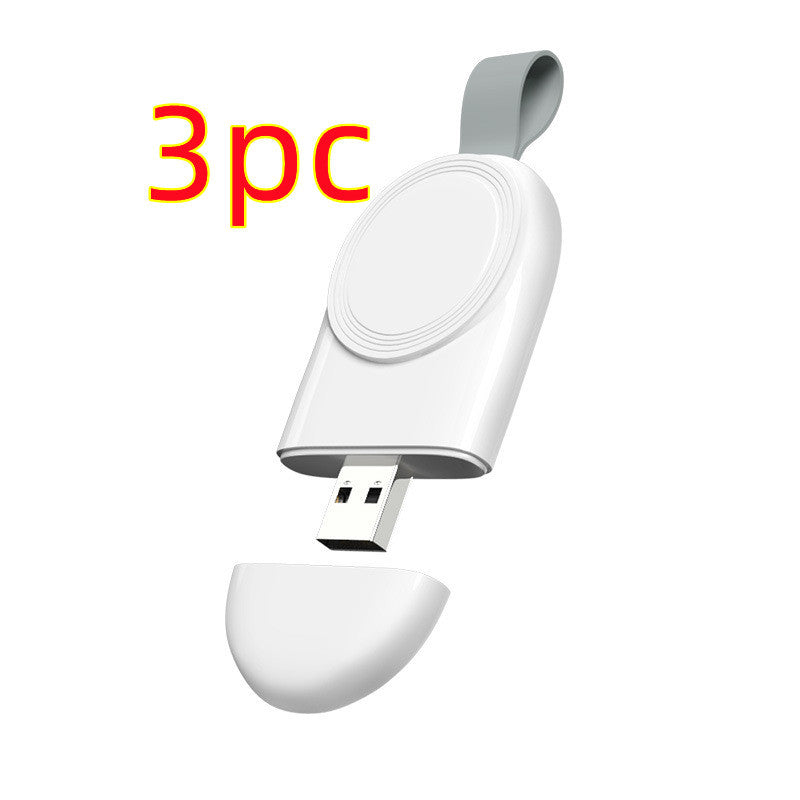 Magnetic Charging iWatch Watch Charging USB Portable Watch Wireless Charger Electronics DealSniper.net Pearl White 3pc