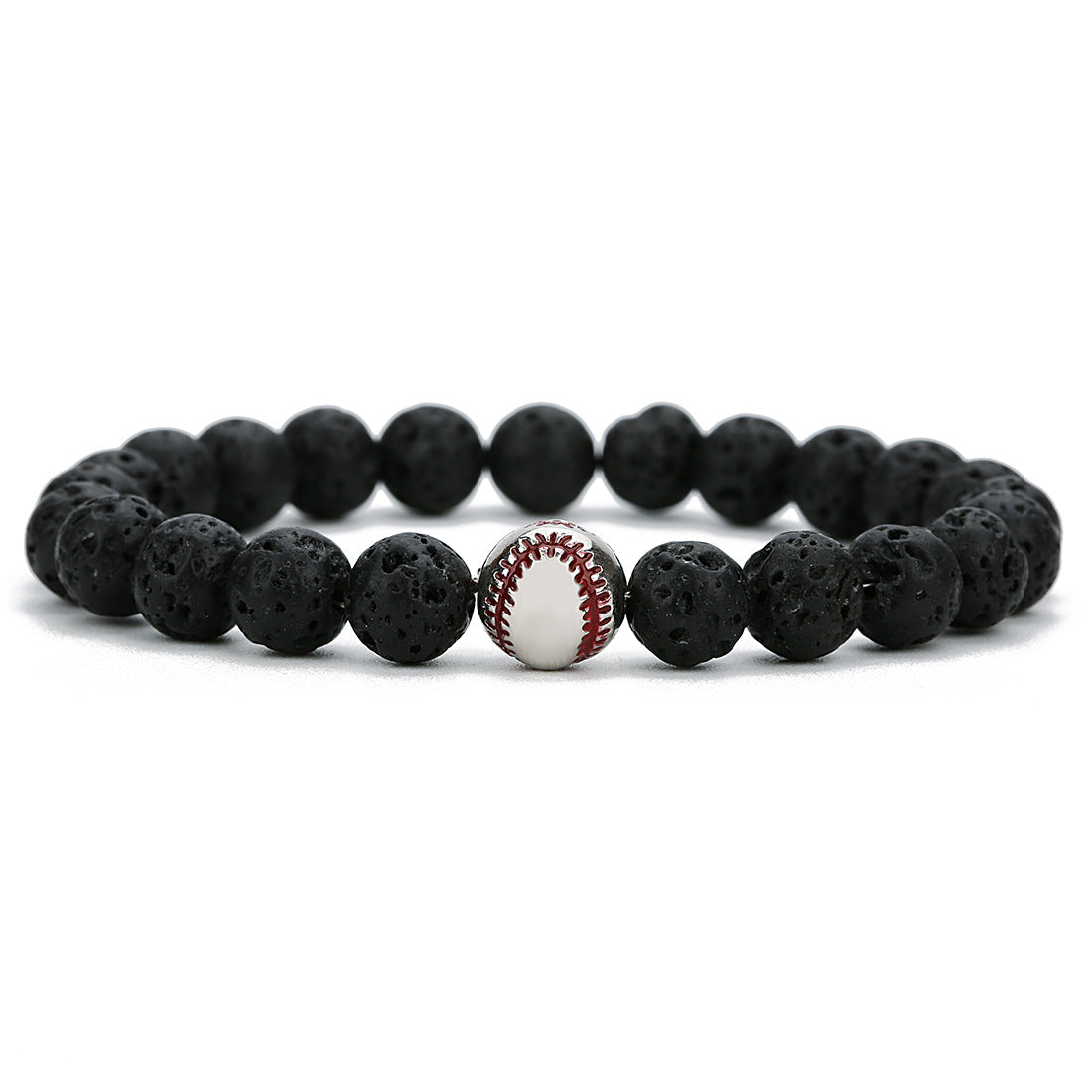 Men's baseball bracelet Jewelry DealSniper.net White Volcanic