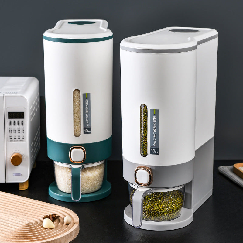 Rice Bucket Automatic Out Household Food Grade Insect Proof Kitchen DealSniper.net