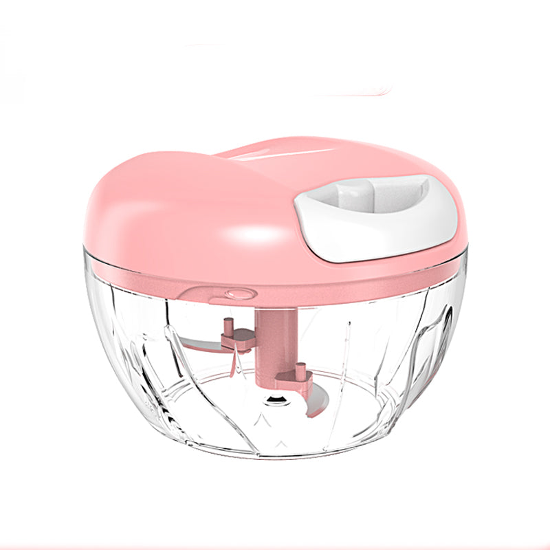 Mini Powerful Meat Grinder Garlic Press Ginger Grinding Vegetable Kitchen DealSniper.net Pink