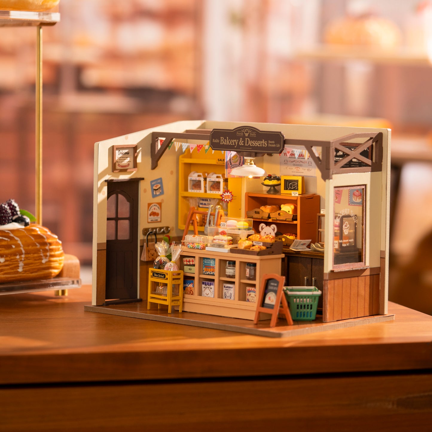 Rolife Becka's Baking House DIY Miniature House For Kids 3D Wooden Toys DG161 Kids DealSniper.net