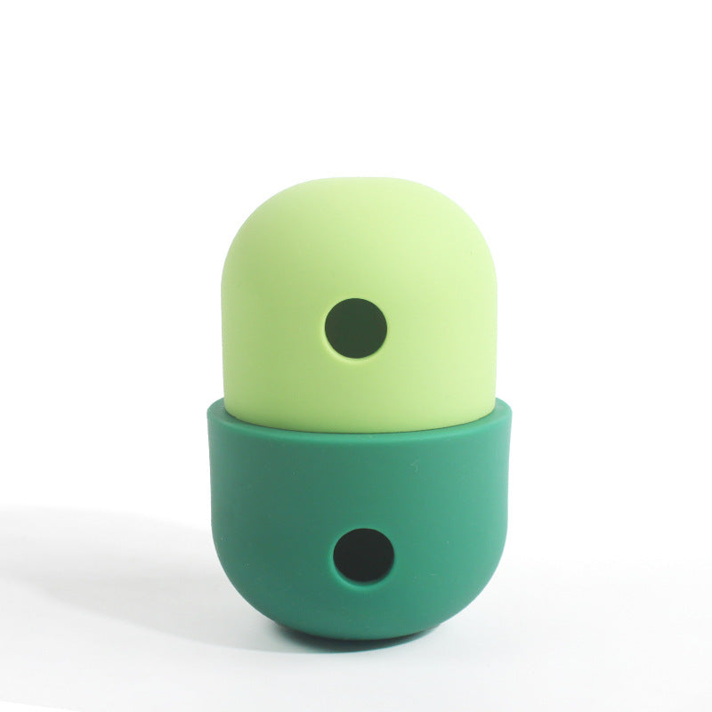 New 2 In 1 Pet Toys Products Dog Leakage Toy Ball Pets DealSniper.net Yellow with green