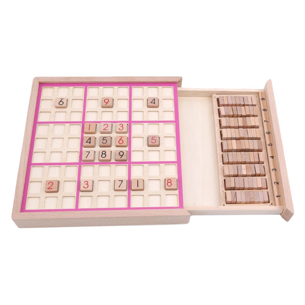 Children Sudoku Chess Beech International Checkers Folding Game Hobby dealsniper-net Pink