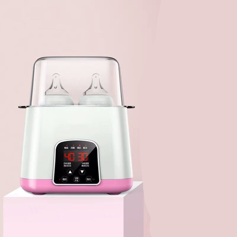 Baby Intelligent Heat Preservation Automatic Feeding Bottle Heating Thermostat Kids DealSniper.net Pink remote control AU