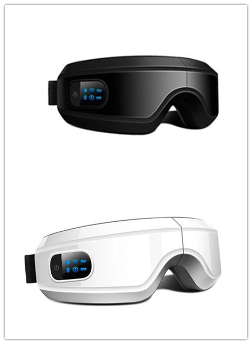 3D 4D Rechargeable Eye Protector Eye Massager Bluetooth Music Player Health DealSniper.net Black white