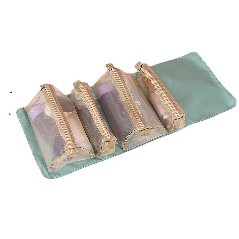 4 Pieces In 1 Cosmetic Bag For Women Travel DealSniper.net Green