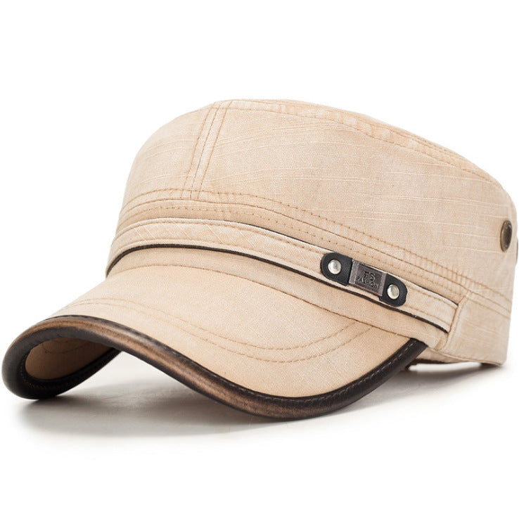Malecap Middle-aged Casual Hat Men DealSniper.net Khaki