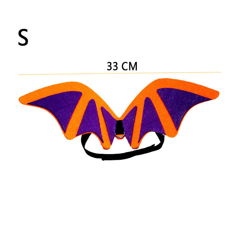 Pet Bat Wings Festival Funny Dog Bow Tie Pets DealSniper.net Orange wings S