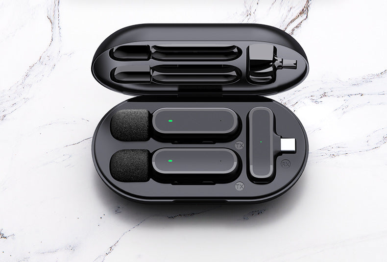 Wireless Lavalier 2.4G Smart Noise Cancelling Microphone Home DealSniper.net K61 typec interface