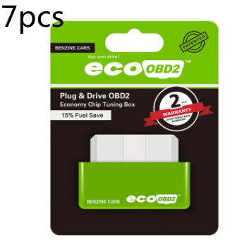 Plug And Play ECOOBD2 Gasoline Car Fuel Economy ECO OBD2 Driver Vehicle DealSniper.net Green7pcs