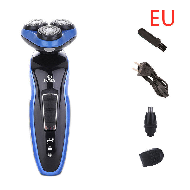 4 In 1 Electric Shaver Triple Blade Razor Men Clipper Rechargeable Trimmer Men DealSniper.net Three in one set EU