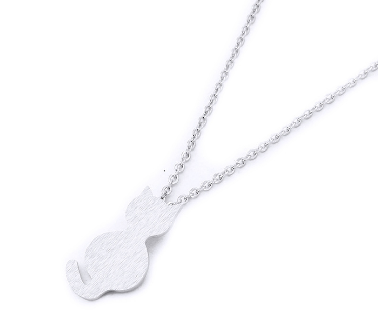 Plating alloy women's necklace trend fashion pet cat necklace Jewelry DealSniper.net Silver